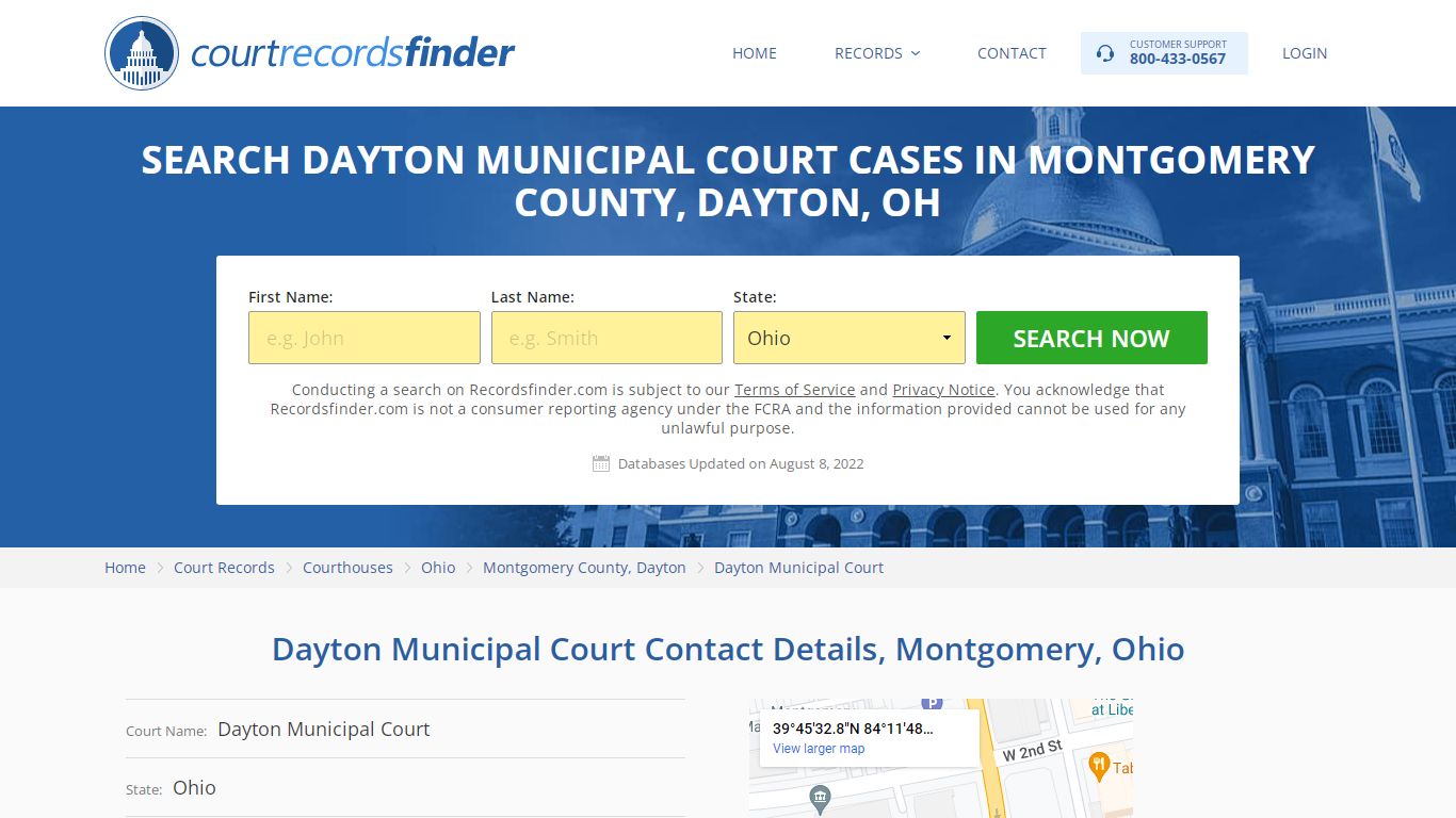 Dayton Municipal Court Case Search - RecordsFinder